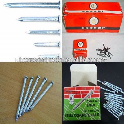 galvanized hardened concrete steel nails/stainless steel concrete nail